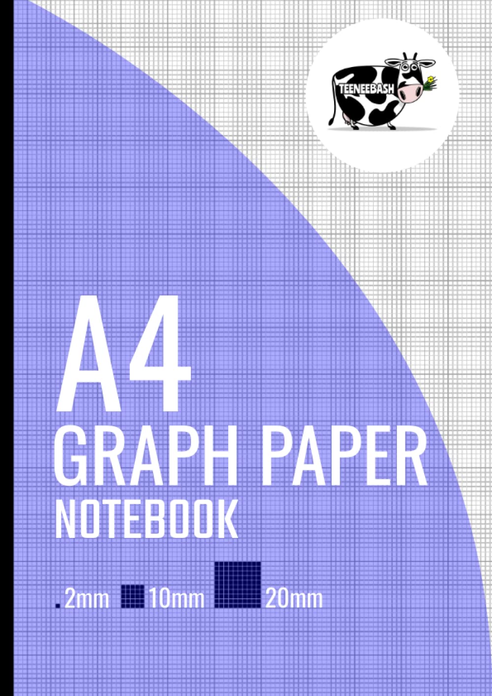 A4 Graph Paper: 100 Pages, 2mm Squares, Metric Quad Ruled Composition Notebook, Grid Paper