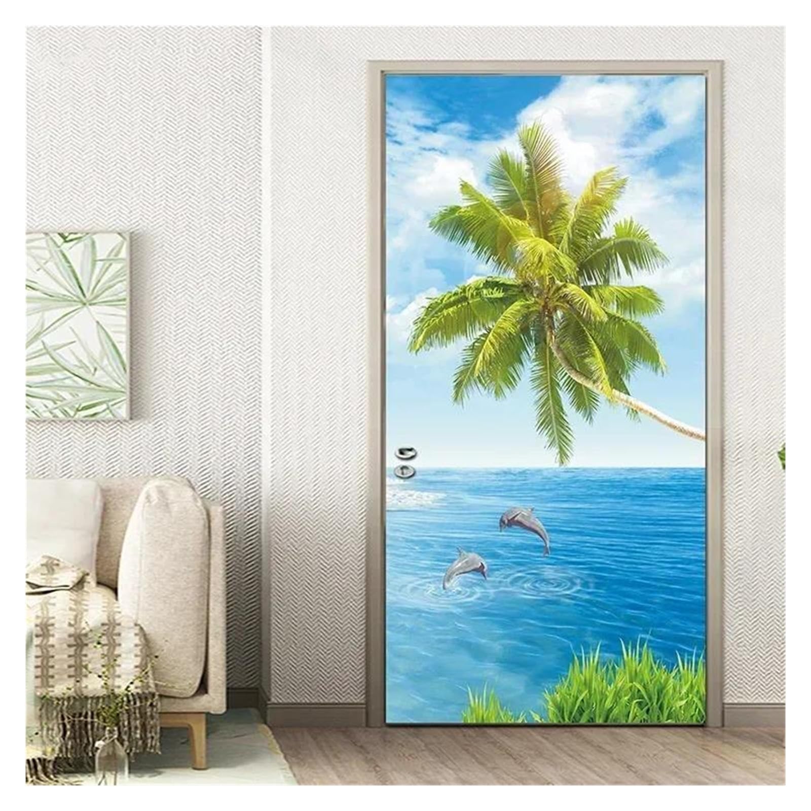 Fleurs de la jungle décoration murale décalcomanie de paysage naturel 40x120