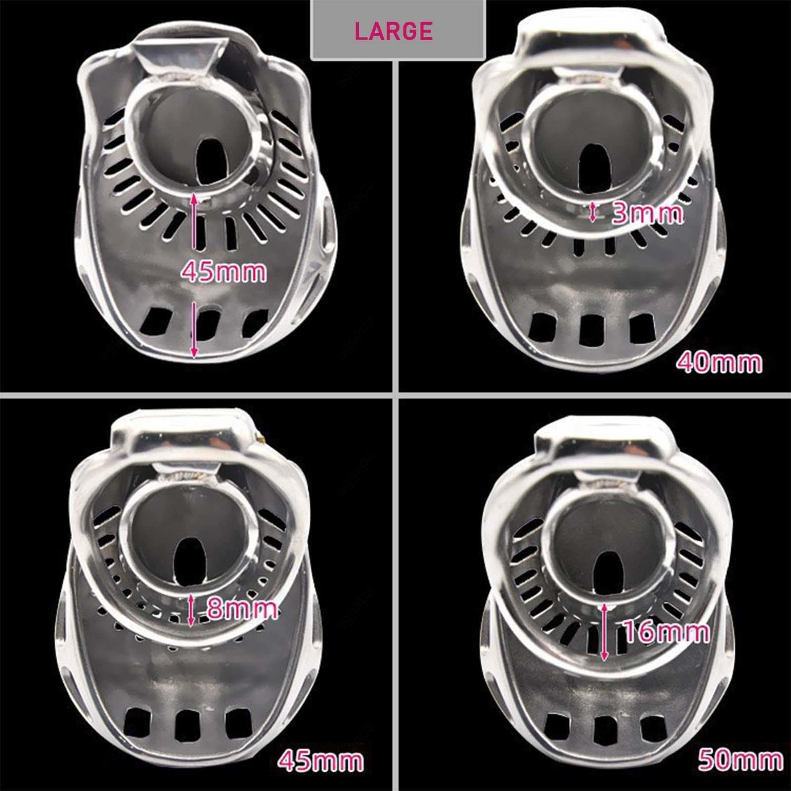 Cage De Chasteté Métal Homme Chastity Cage Men Metal Cage Chastetée,large-40mm