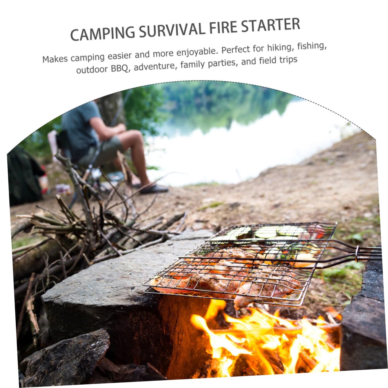BESTonZON Bâtonnets Allume-feu Naturels Rapides Bois Séché pour Camping Et Barbecue Feu De Bois sans Danger 1 Lot Portable Utilisation Intérieure Extérieure Loisirs De Plein Air Survie