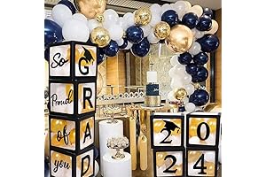 2024 2025 Graduation Party Decorations Balloon Boxes with Letters GRAD
