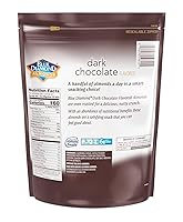 Vista 2 de Blue Diamond Almonds, Almendras tostadas al horno con sabor a chocolate negro, perfectas para picar, para llevar, almuerzos y más, 40 oz.