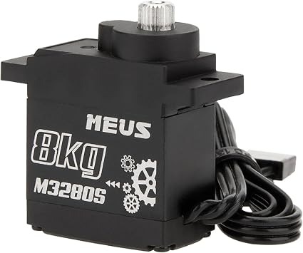 MEUS RACING 8KG Digital RC Micro Servo for Axial SCX24 Traxxas TRX4M Redcat Ascent-18 1/18 1/24 RC Crawler, NOT for Stock SCX24 Servo MountM3280S