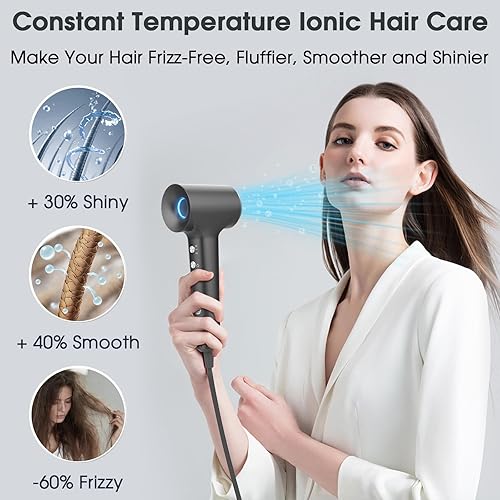 Miniatura 7 de KARFUN Secador de pelo, secador de pelo, secador de pelo de plasma, secador de pelo iónico para mujeres, secadores de pelo profesionales de alta