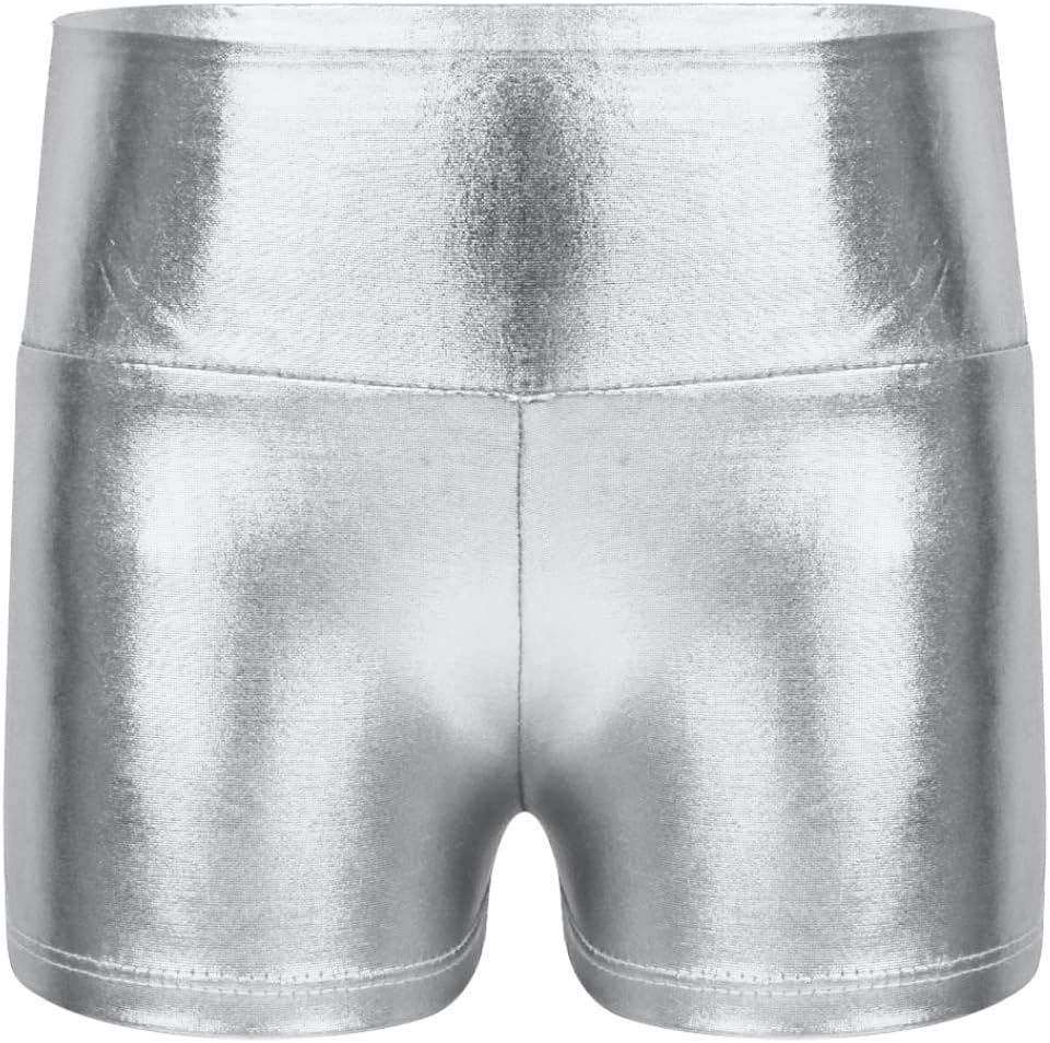 Kids Girls 2Pcs Gymnastics Dance Outfits Shorts Biketards Unitards Dancewear