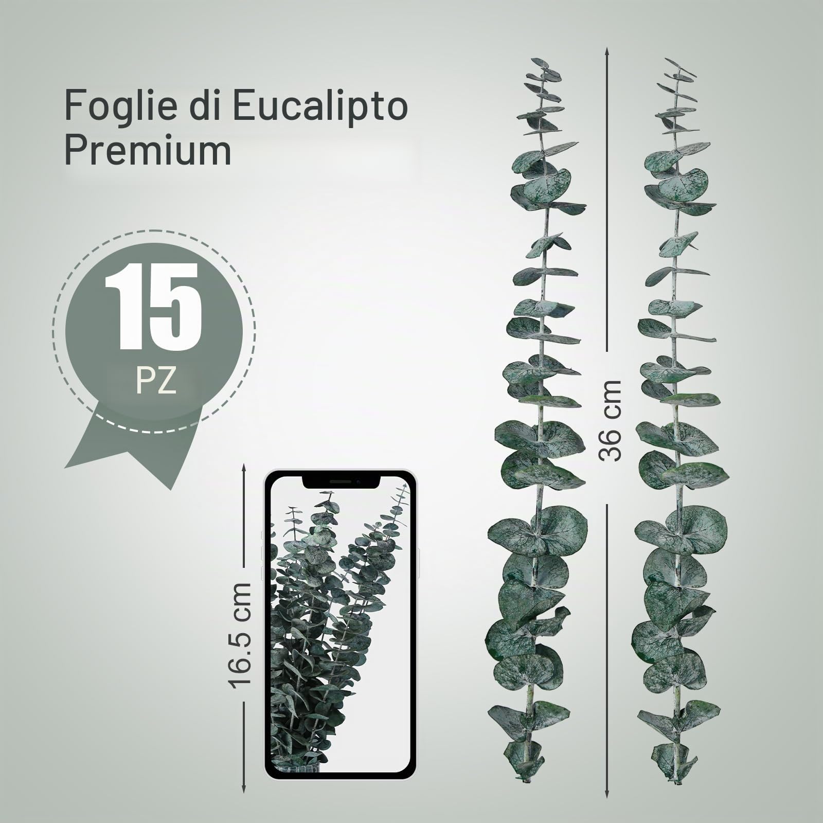 Eucalipto essiccato, 15 pezzi, fiori secchi naturali, eucalipto, fiori secchi per sempre, decorazione per il matrimonio perfetto, composizioni floreali, YJL15