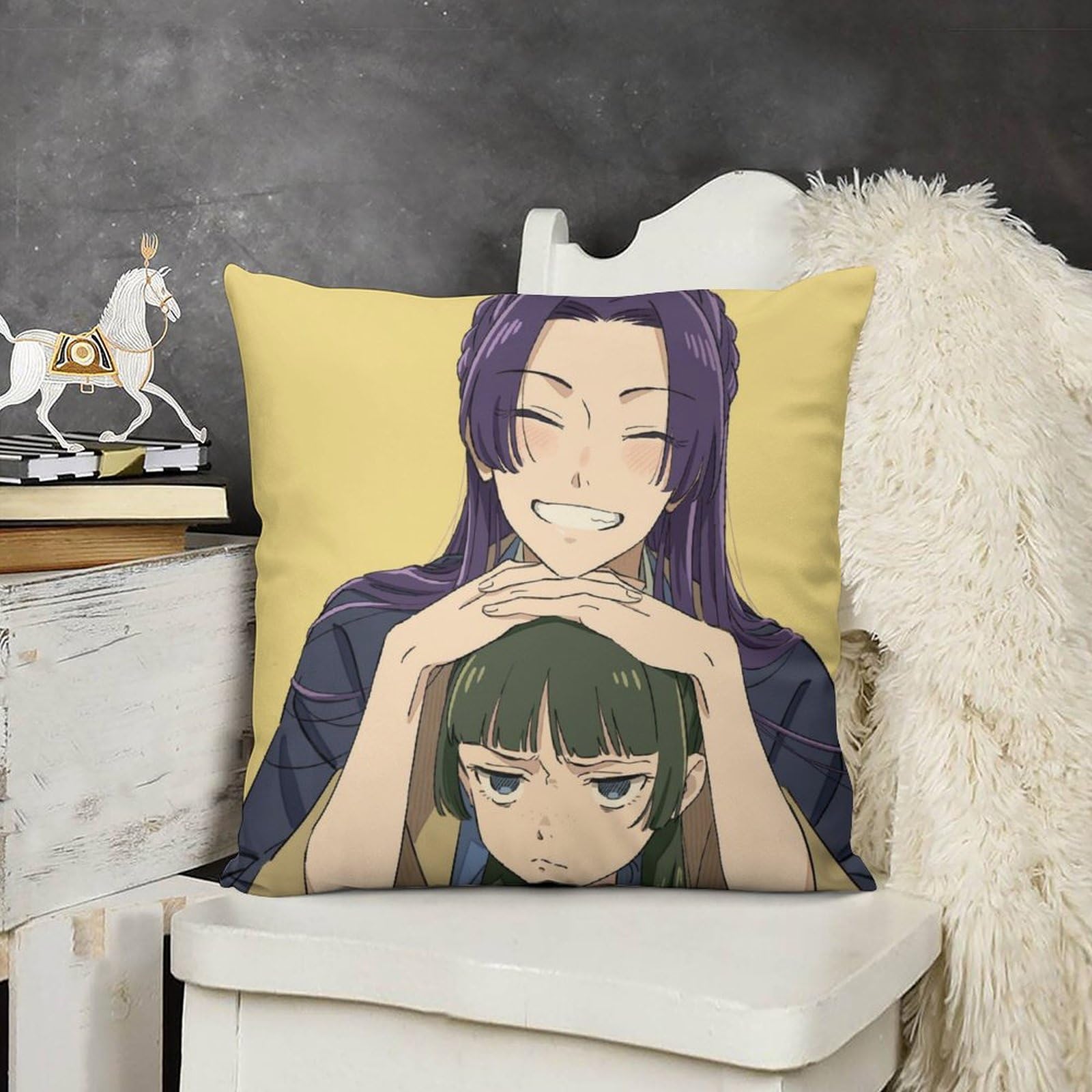 Amazon.co.jp: 薬屋のひとりごと 壬猫 枕カバー プラッシュ インテリア