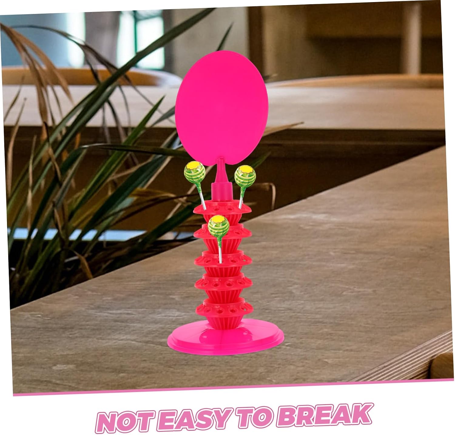 Cabilock Adjustable Plastic Lollipop Display Rack, Tabletop Candy Holder