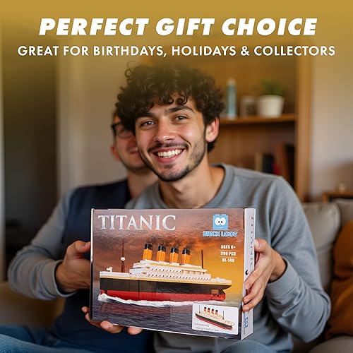 Miniatura 4 de Brick Loot Titanic - Juego de ladrillos de construcción (390 piezas grandes) 100% compatible