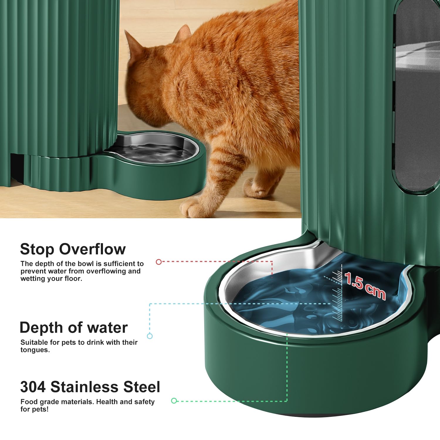 Amazon | Gardner Pet 一体型 猫用自動給餌器2.2L＆自動給水器3L 2in1