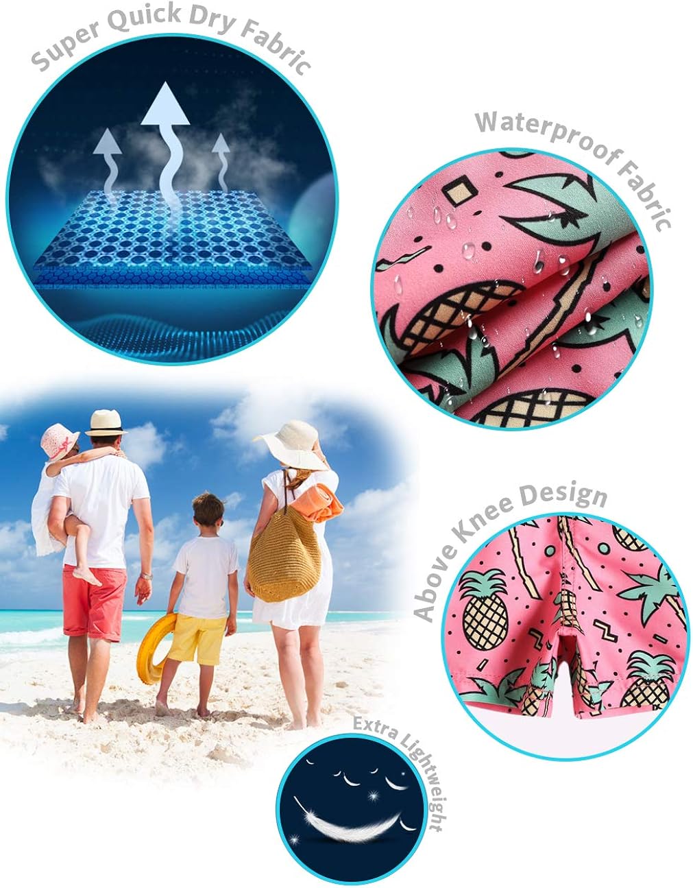 maamgic Boys Swim Trunks Toddler Swim Shorts Little Boys Bathing Suit Swimsuit Toddler Boy Swimwear: Clothing