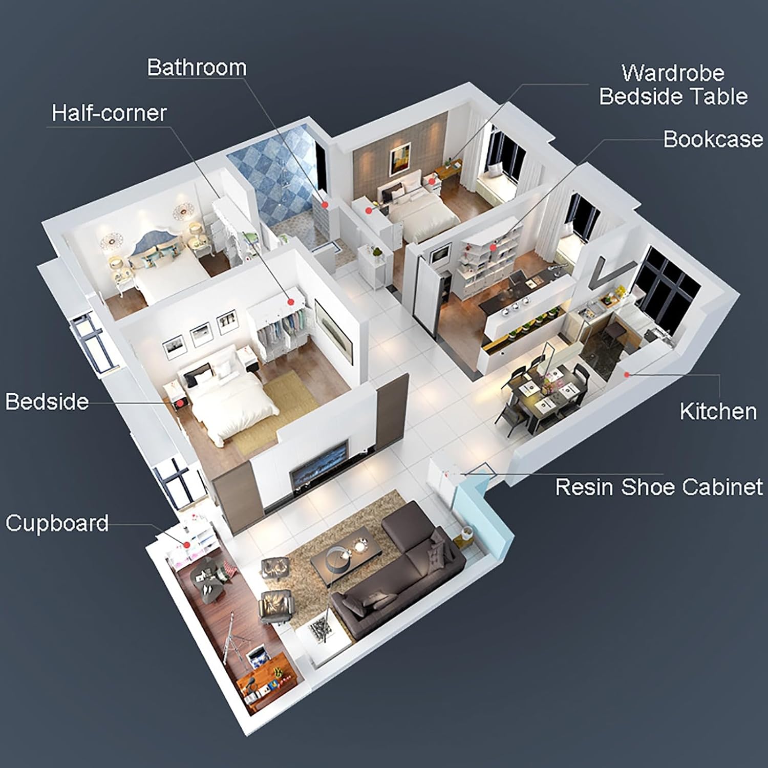 Floor-Standing Solid Wood Rotating Coat Rack，Foldable Portable Wardrobe & Shoe Rack - Versatile Plastic Organizer for Clothes, Shoes & Toys - Customizable Closet Storage Solution for Bedroom