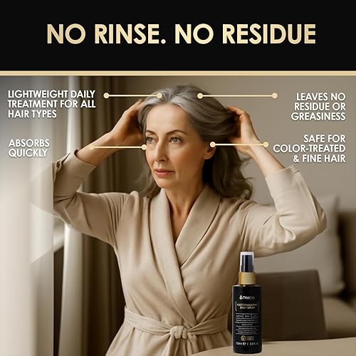 Miniatura 5 de ThickTails Biotin - Suero para crecimiento del cabello, para mujeres con adelgazamiento y rotura debido a la menopausia, el estrés y la recuperación