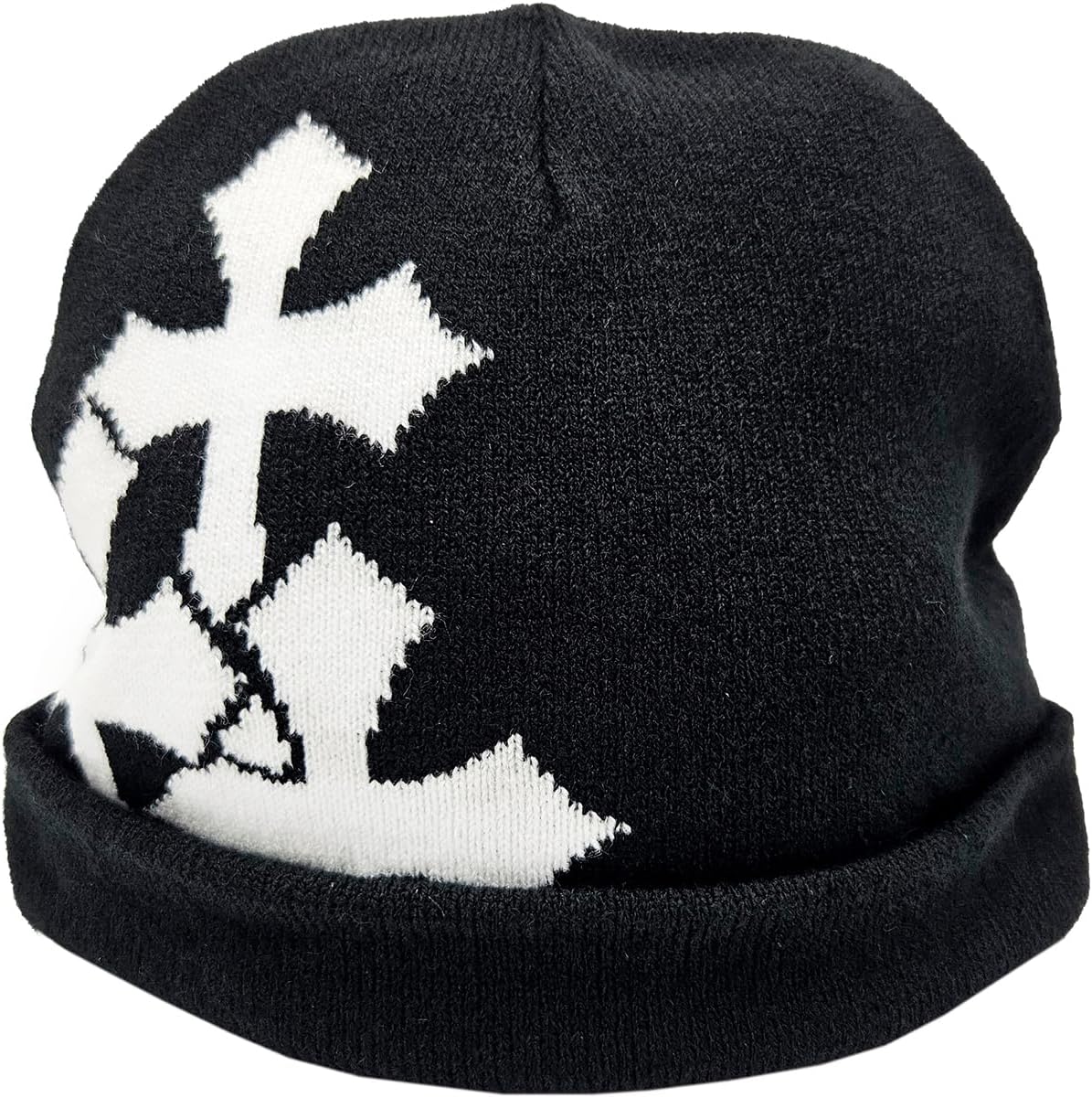 LUBINGSHINE Y2K Knitting Hat, Spider Web Pattern Beanies for Men & Women, Warm Knitted Hat Streetwear Outdoor Winter