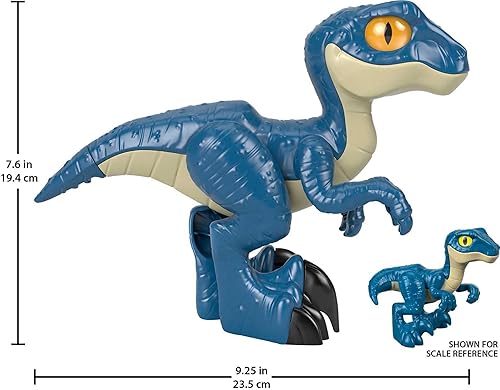 Miniatura 9 de Jurassic World Fisher-Price Imaginext Camp Cretaceous T.rex XL, figura de dinosaurio extragrande para niños preescolares de 3 a 8 años