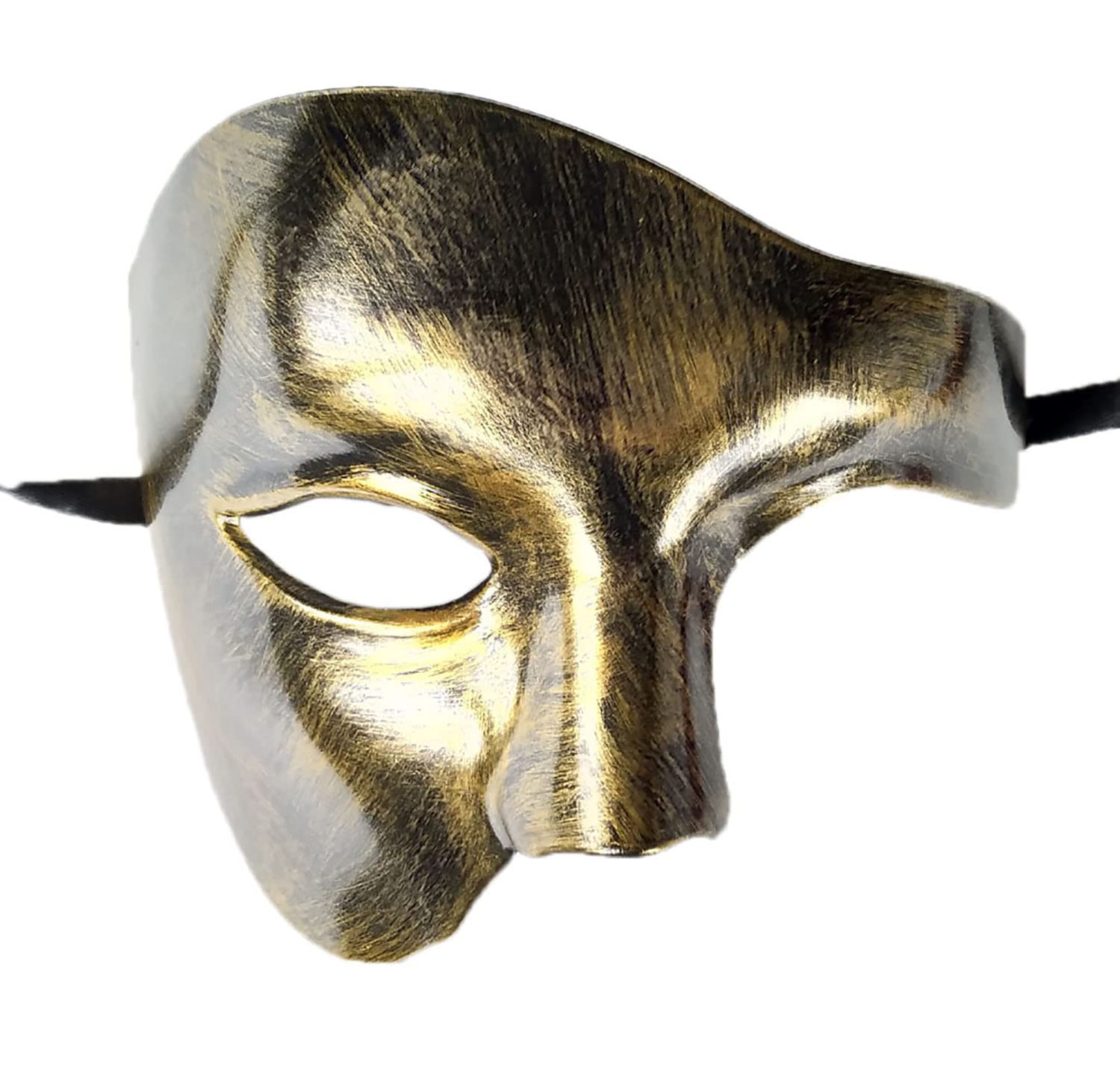 Phantom of The Opera Mask Half Face Venetian Masquerade Mask for Halloween Mardi Gras