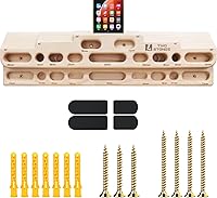 Vista 1 de TWO STONES Estación de Entrenamiento Montada en la Pared para Escalada en Roca con Fingerboard como Barra de Escalada y Barra de Tirones, Tablero