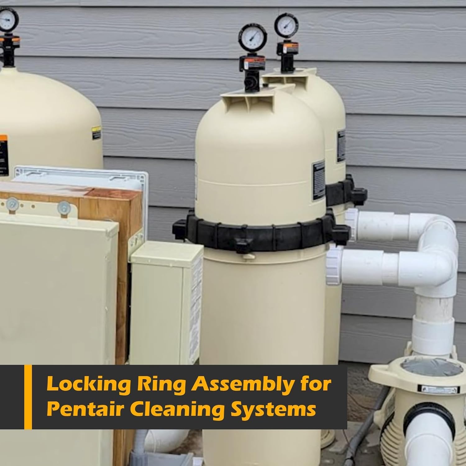 X4XZ 59052900 Locking Ring Assembly (2 Thread, NOT for 59052900Z) for Pentair Clean & Clear, Warrior, Easy Clean and Clean & Clear Predator Pool and Spa Filters