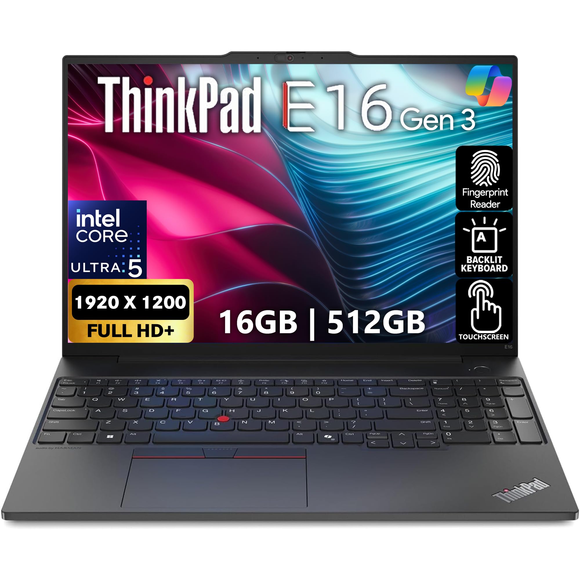 【Office付き】Lenovo ThinkPad E16 Gen 3 IAL Lenovo ThinkPad E16 Gen 3, 40.6 cm FHD+ Touch Display, Intel Ultra