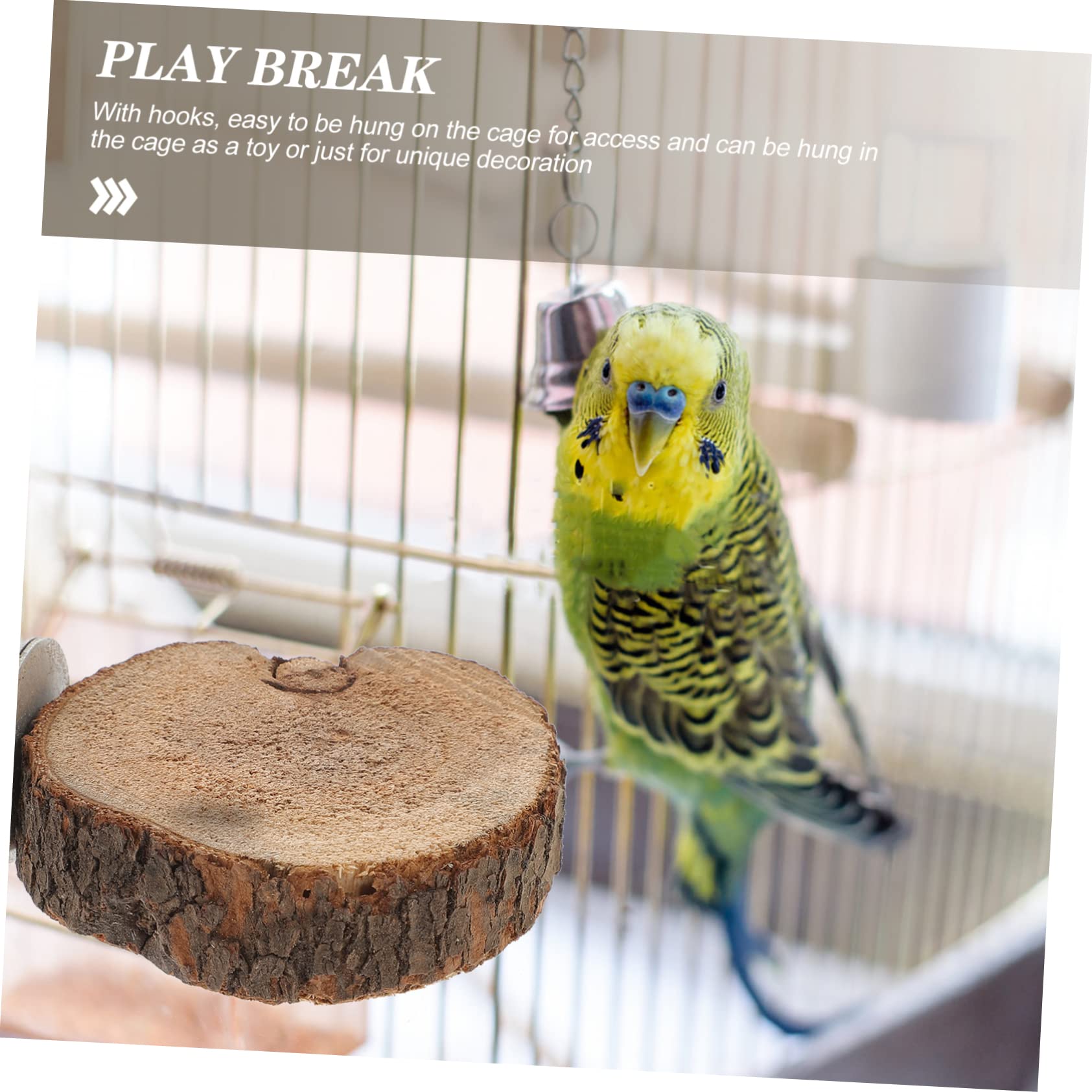 DOITOOL 9pièces Jouets à Mâcher pour Oiseaux De Jouets Naturel Et Corde pour Perroquets Accessoires De Jeu pour Cage à Oiseaux Stimule Instinct Naturel De Mâcher Grimper