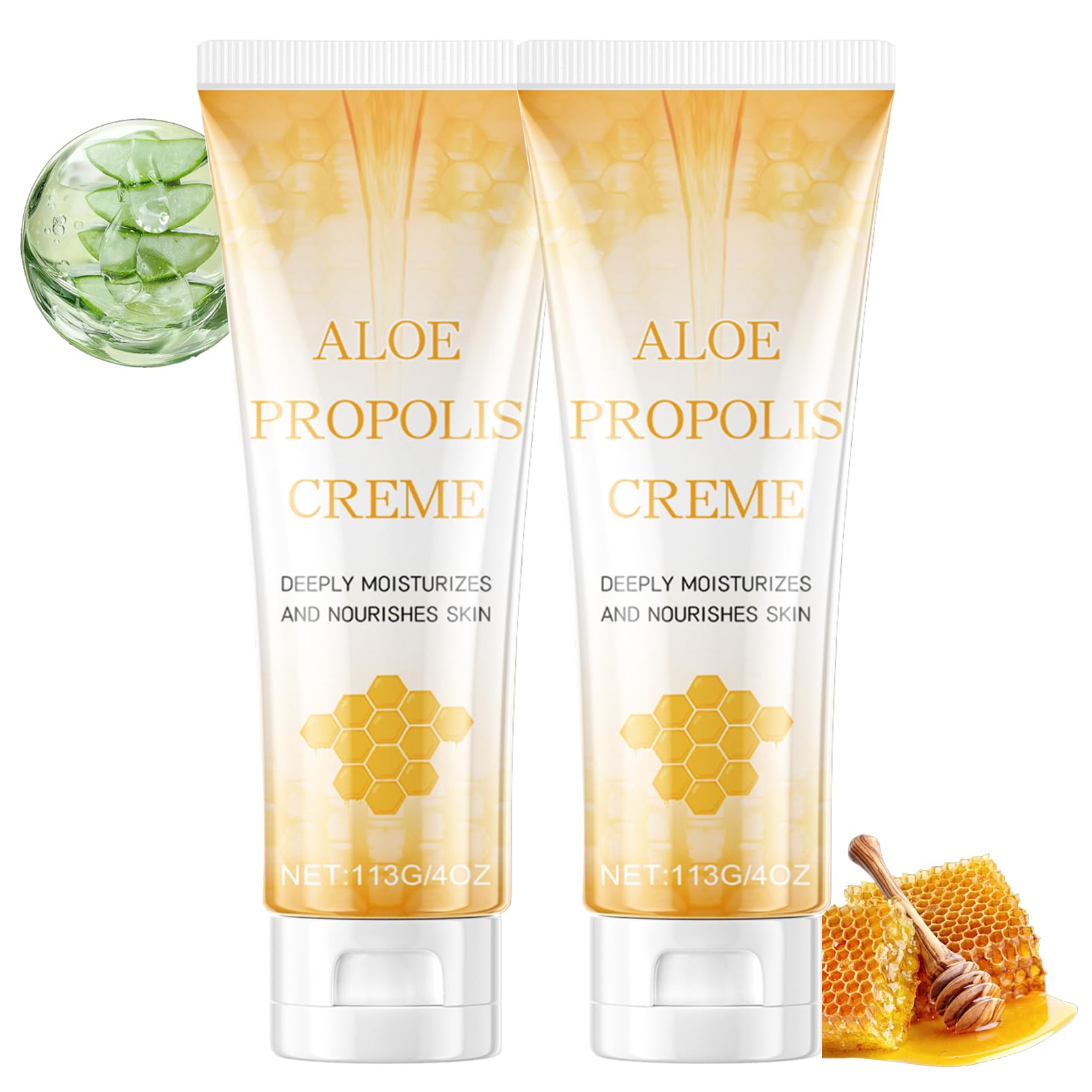 Aloe Propolis Creme, Propolis Salbe fr Trockene und Gereizte Haut,  Tiefenhydration fr Gesicht und Krper, Propolis Gesichtscreme Frauen und  Mnner, Glow Creme fr strahlende Haut (113 g (2er Pack)) : Amazon.de:  Kosmetik