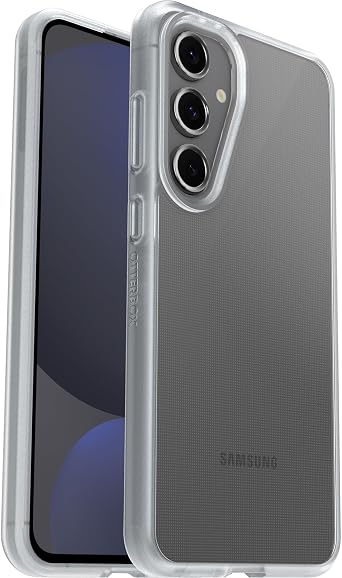 OtterBox Samsung Galaxy S24 FE React Series Case - Clear, Ultra-Thin, Pocket-Friendly, Raised Edges Protect Camera & Screen, Wireless Charging Compatible