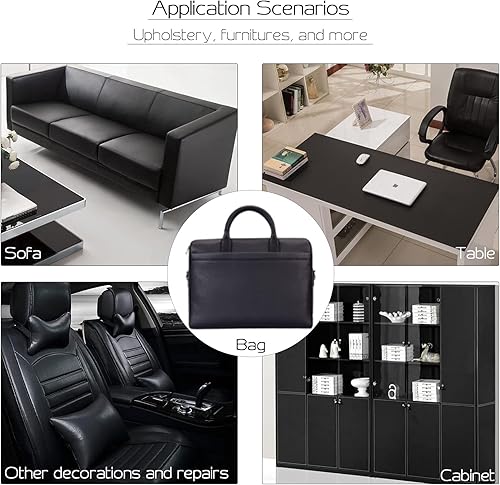 Miniatura 4 de Parche de reparación de cuero autoadhesivo grande de 17 x 158 pulgadas, parche de reparación de cuero, parches de cuero retapizado para muebles,