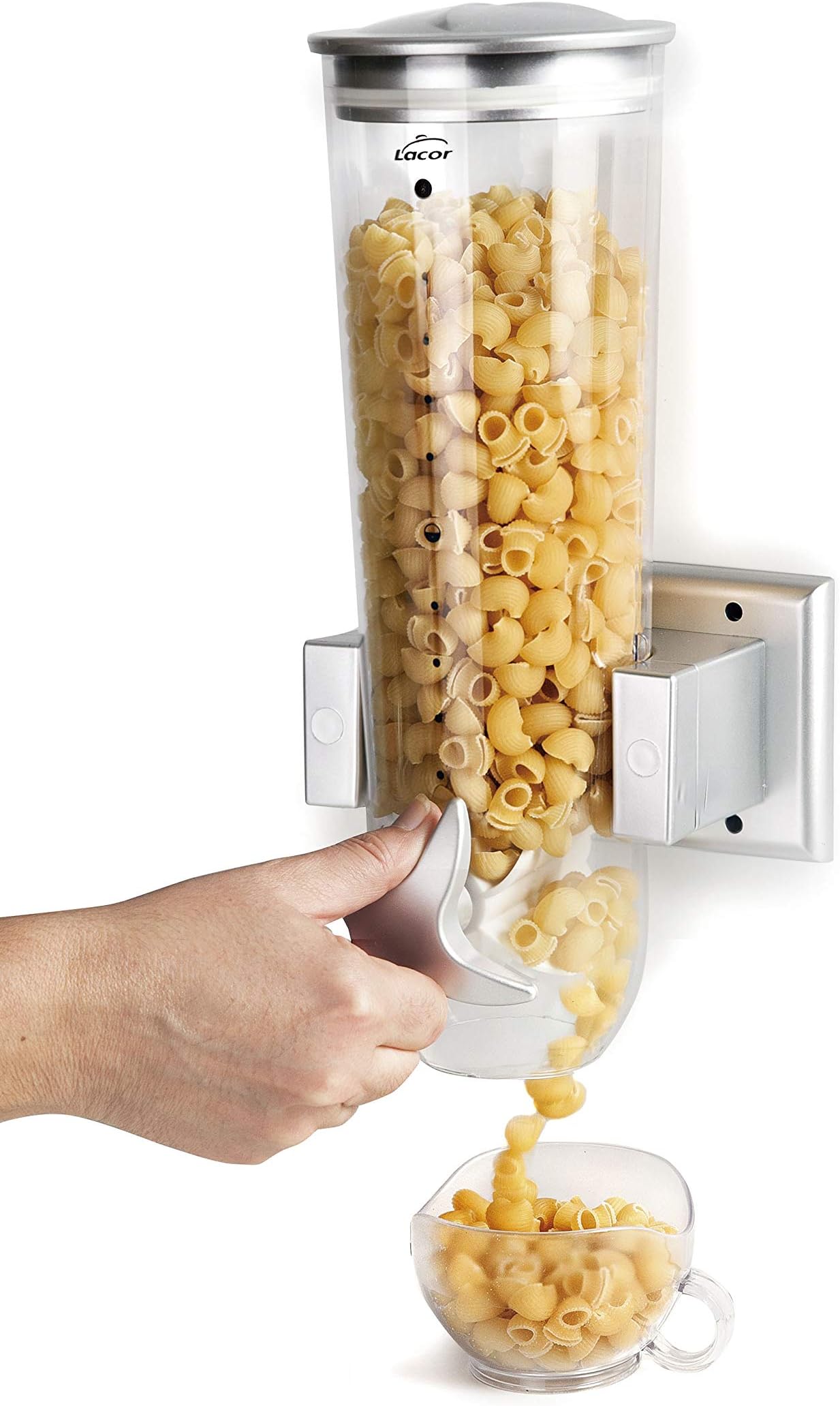 Dispenser Cereali Girevole LACOR | Doppio Comparto 2x1.5L | Senza BPA | Ideale Per Cereali, Pasta, Caffè - Foto 7