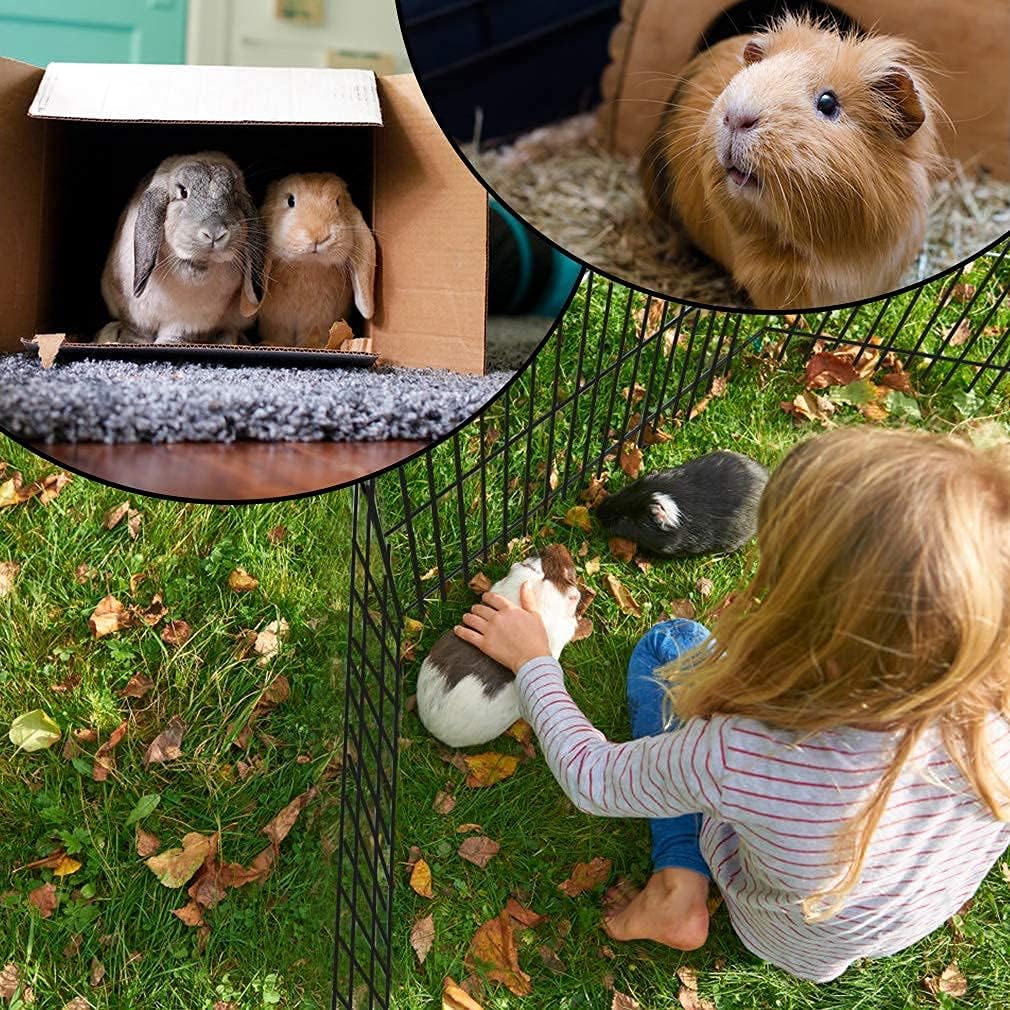 Dog Playpen for Outdoor and Indoor, Pet Playpen for Indoor and Outdoor Dog Fence Dog Pin, Portable Dog Playpen Foldable X Pens Space Saving for RV Camping Temporary Fence, Outside Pet Exercise Pen