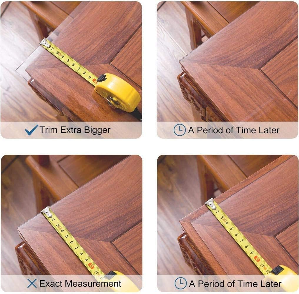 Exclusive Discount 90% Price ZIJINJIAJU Clear Table Cover Protector Clear table protector pad 1.5mm Thick Upgraded Version No Plastic Smell Transparent Table Cover mat,Dining Table Protective Cover(Clear 1.5mm Thick 24x60In)