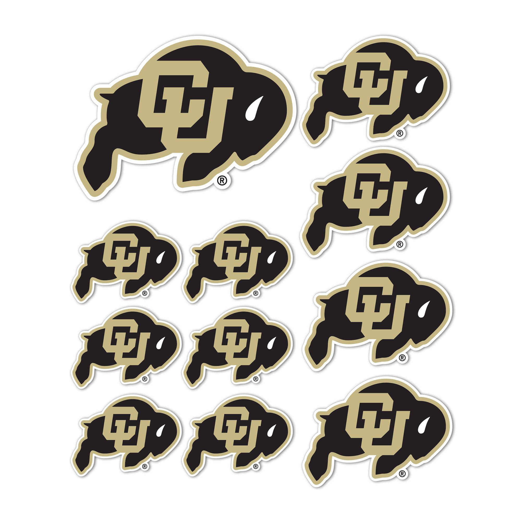 Autocollant vinyle NCAA Colorado gourde ordi voiture