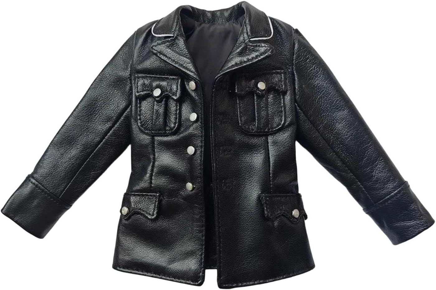PU Uniform Costume in 1:6 Scale, Stylish Retro Cosplay Outfit, Realistic Disguise, Accessories for 30 Cm Dolls, Jacket