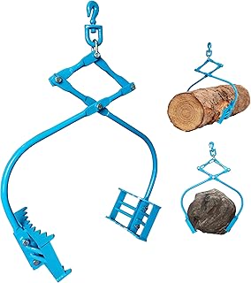 Rock Tongs 36in, Heavy Duty Stone Lifting Tongs, 1100LBS Log Tongs for Tractor/Truck/Skidder, 2 Serrated Claw Lifting Rock/Boulders Log Grapple