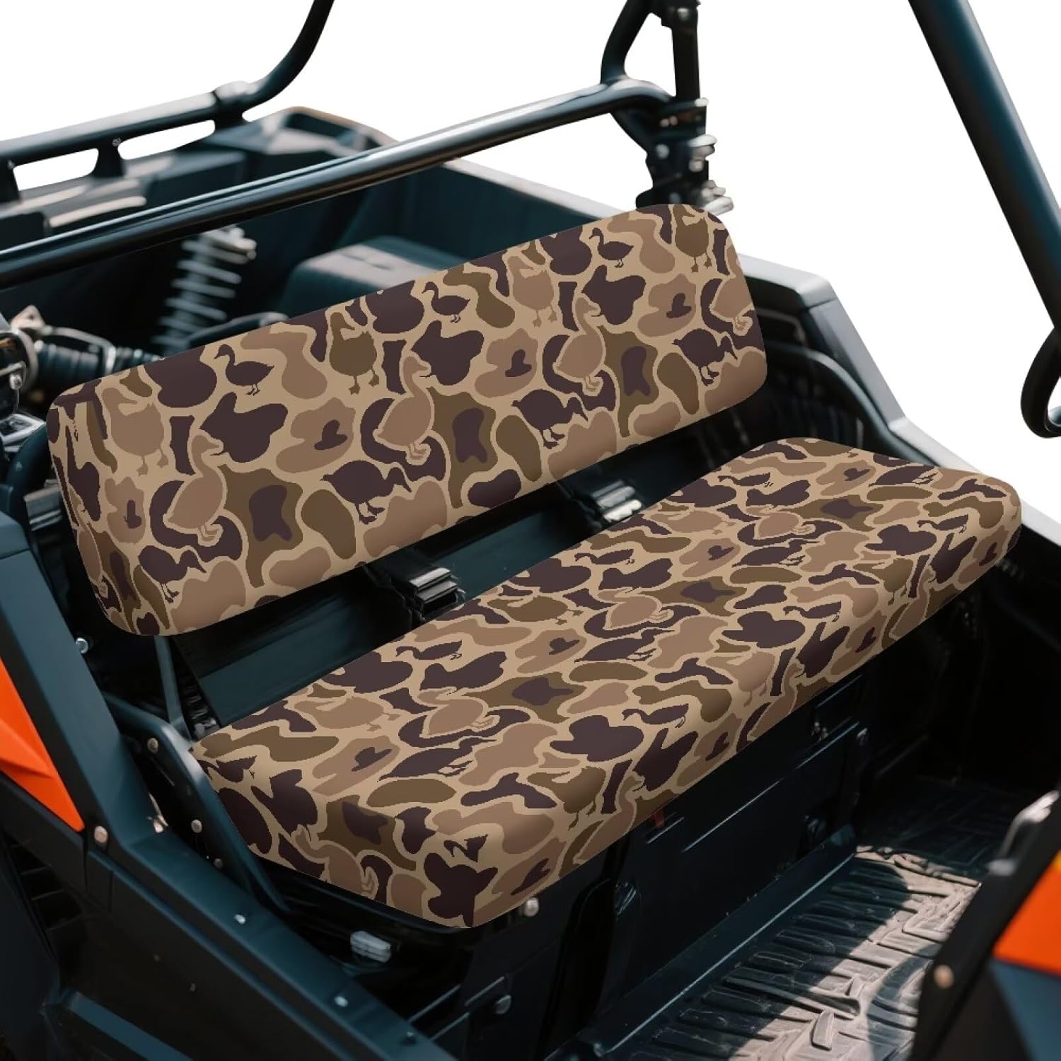 Duck Hunting UTV Seat Cover Full Protection Mule Bench Seat Cover Easy Installation UTV Accessories Anti-Scratch Compatible with Kawasaki Mule 4010