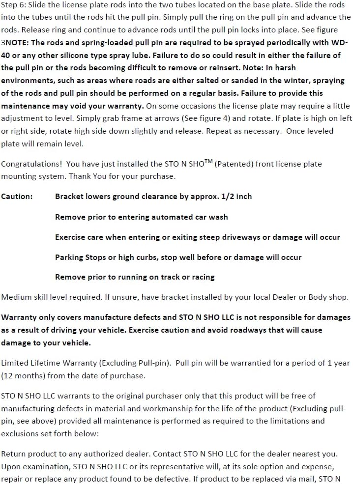 STO N SHO Front License Plate Bracket Compatible with 2019-2021 Mercedes AMG GLC 63 S Coupe/SUV