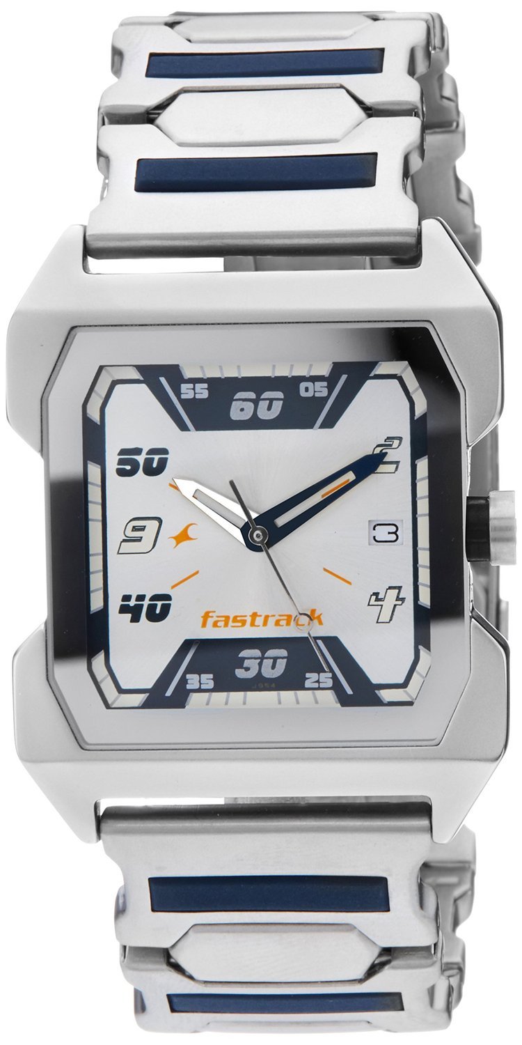 Fastrack Analogue Silver Dial Mens Stainless Steel Silver Band Watch -Htc-1474Sm01 (B00ATCEZWS) Amazon Price History, Amazon Price Tracker