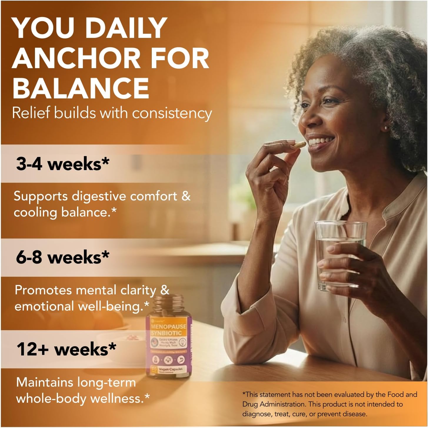 Intimate Rose Menopause Supplements for Women, Synbiotic - Black Cohosh for Menopause Hot Flashes - Womens Probiotics and Prebiotics - 60 Vegan Capsules - Image 5