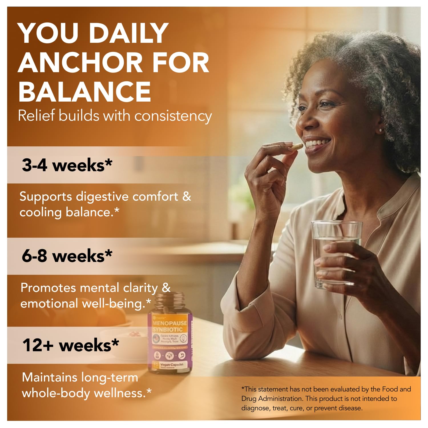 Menopause Support with Black Cohosh - Max Absorption Synbiotic Formula — Amazon image 5