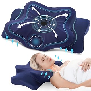 DONAMA Cuscino Cervicale Memory Foam Ergonomico 2 Altezze Rinfrescante - Amazon product rated Grade A