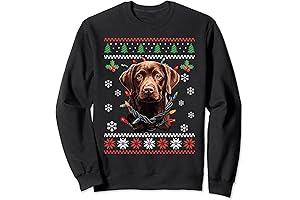 Chocolate Lab Christmas Sweater: Perfect for Festive Cheer