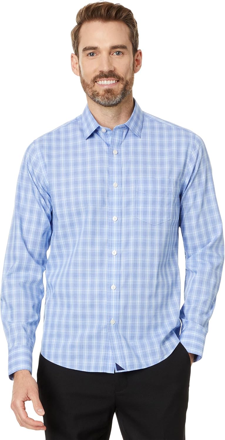 Rusty Mens Brooks Long Sleeve Shirt (Navy/Cream) main image 0