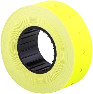 (10 rollos) Amarillo 21 x 12 mm Etiqueta adhesiva de papel de color Precio Pistola Etiquetas de marcador de precios MX-5500