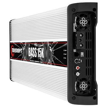 Taramps Bass 15k 1 Ohm 1 Channel 15000 Watts RMS, Mosfet Amplifier with EQ BASS, Gain Control, Class D, Monoblock Digital, Car Audio Amp, Great for Subwoofers