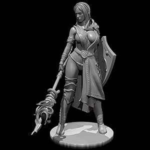 Sci-Fi Agentin Kriegerin Resin Modellbausatz 1/9 - Unbemalt Und Unmontiert Für Modellbau Fans