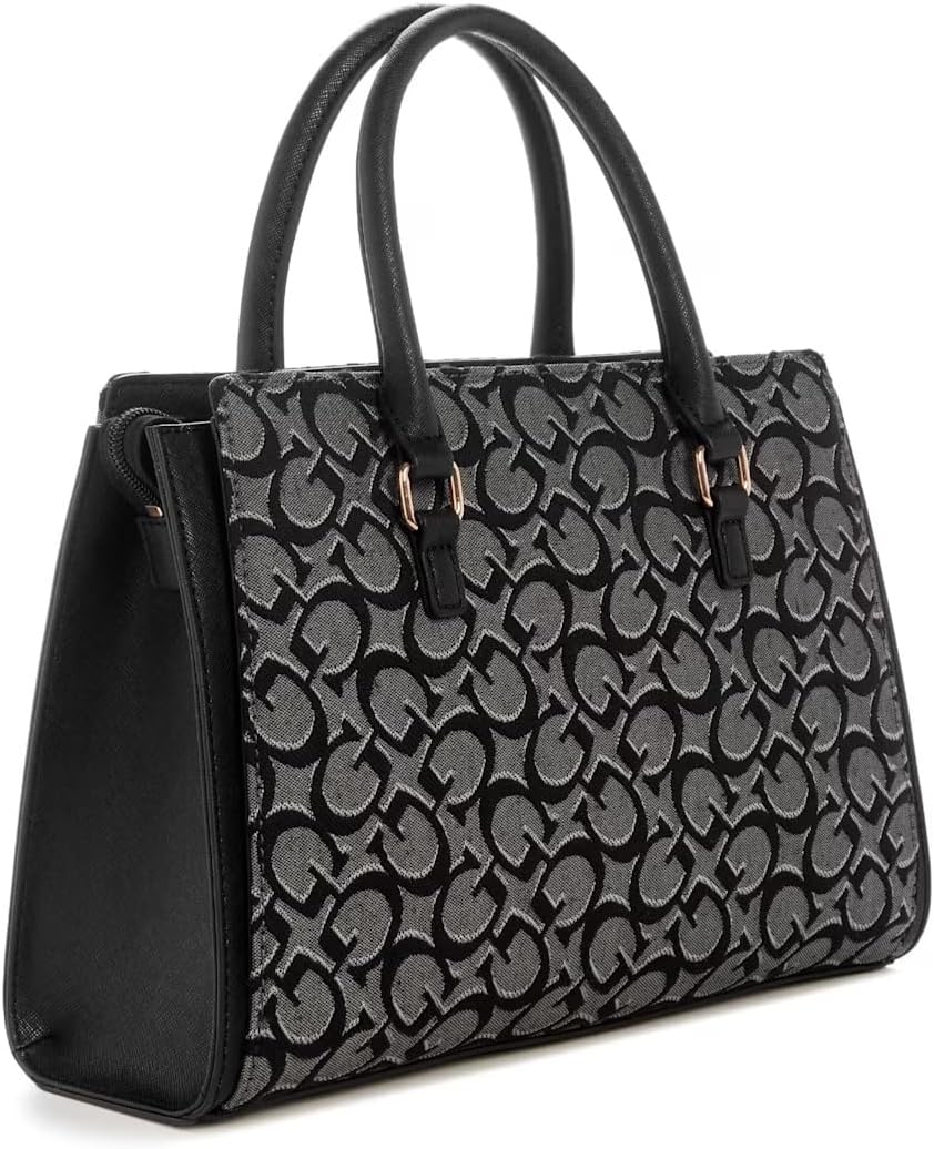 GUESS Factory Women's Marva Jacquard Logo Satchel - Image 3