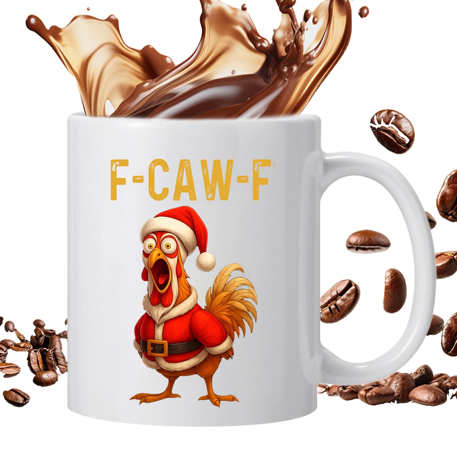 Taza de gallo para regalo original de amigos y hombres