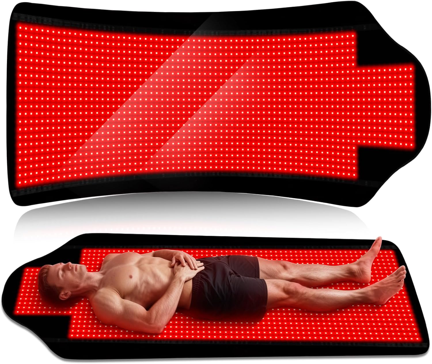 Red Light Therapy Mat, 74"X 33.5" Red Light Therapy Blanket Full Body, Infrared Bed Full Body Pad, Infrared Heating Pad for Pain Relief Therapy, Improved Sleep,1443LEDs Dual Wavelength (660nm & 850nm) - Image 9