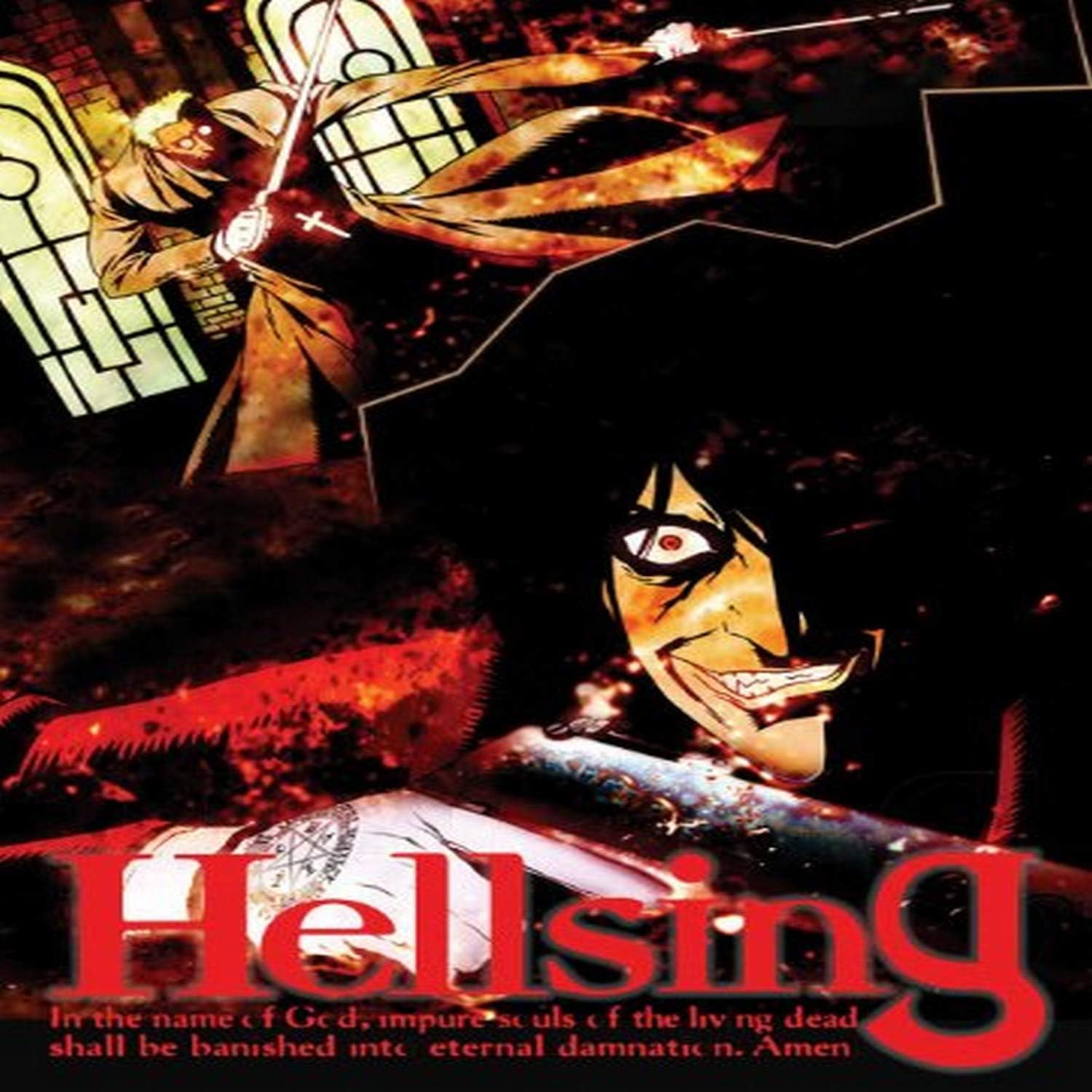 Amazon Com Great Eastern Entertainment Hellsing Wall Scroll 33 By 44 Inch Prints Posters Prints