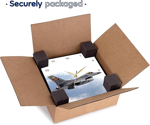 Miniatura 6 de 3dRose Reloj de pared silencioso - 13 pulgadas - Jet Aircraft