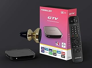 Formuler Gtv Certified Android Tv 9.0 + Bluetooth Remote Control + Extra Magnetic Phone Car